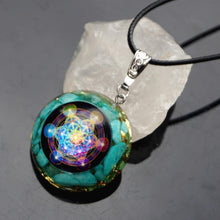 Load image into Gallery viewer, Amazonite Orgonite Energy Pendant

