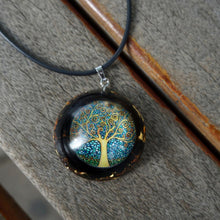 Load image into Gallery viewer, Tree of Life Tourmaline Orgonite Energy Pendant
