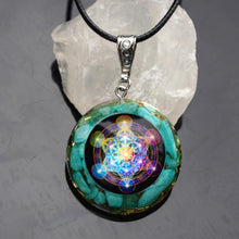 Load image into Gallery viewer, Amazonite Orgonite Energy Pendant

